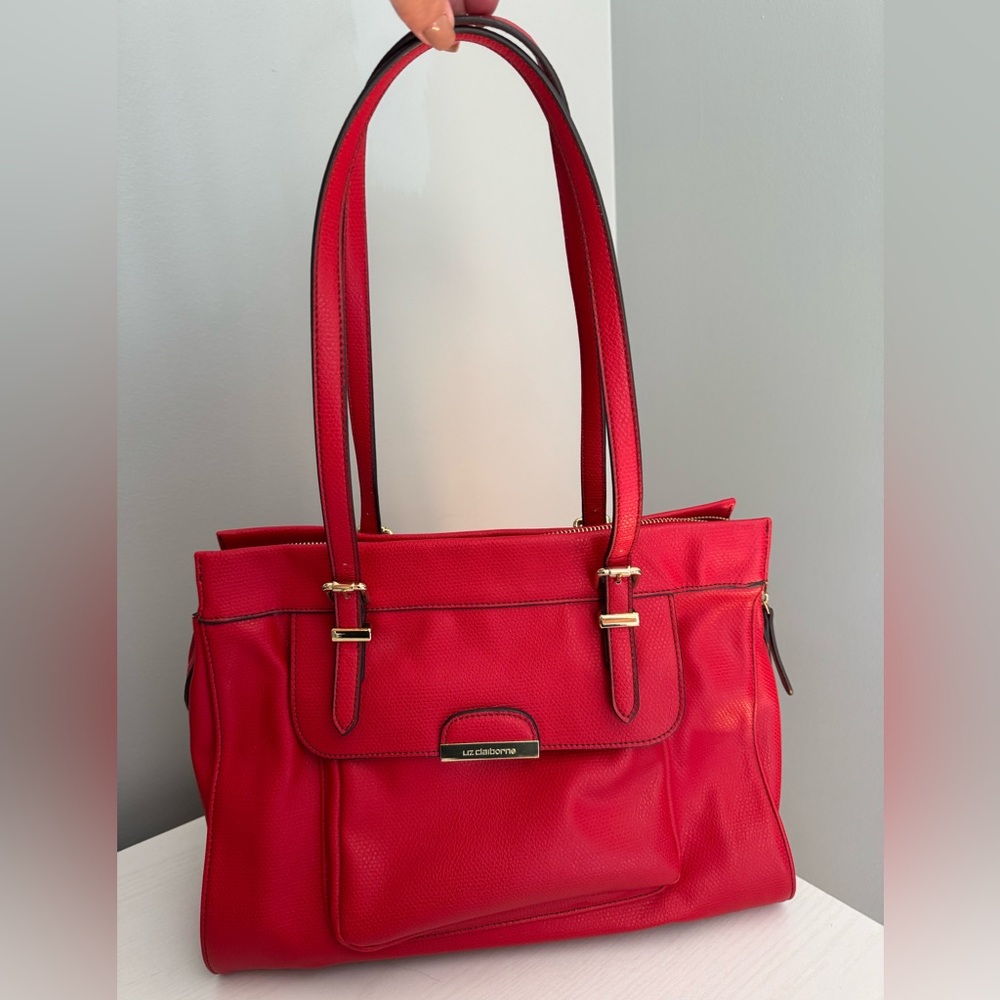 Liz Claiborne Vibrant Red Shoulder Bag